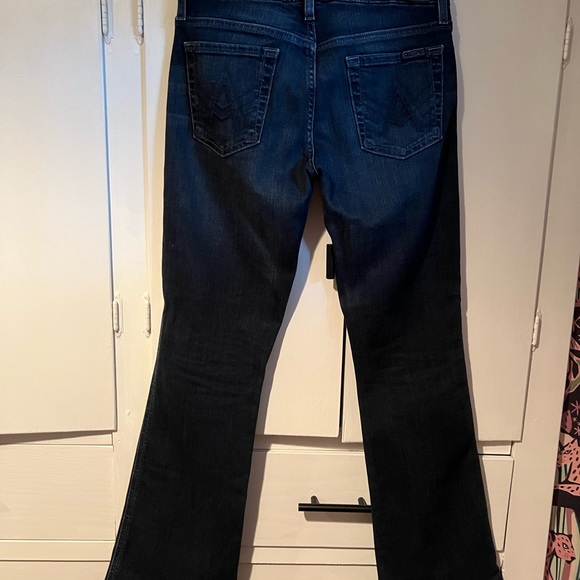 7 For All Mankind A-Pocket Flare Jeans Low Rise 25 - Picture 2 of 3